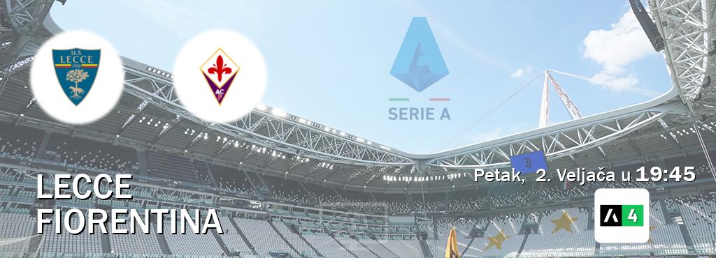 Izravni prijenos utakmice Lecce i Fiorentina pratite uživo na Arena Sport 4 (Petak,  2. Veljača u  19:45).