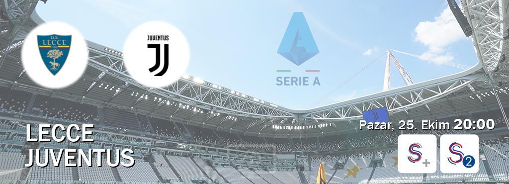 Karşılaşma Lecce - Juventus S Sport + ve S Sport 2'den canlı yayınlanacak (Pazar, 25. Ekim  20:00).
