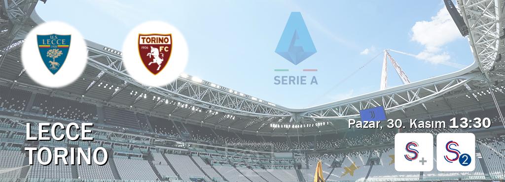Karşılaşma Lecce - Torino S Sport + ve S Sport 2'den canlı yayınlanacak (Pazar, 30. Kasım 13:30). Karşılaşma Lecce - Torino S Sport + ve S Sport 2'den canlı yayınlanacak (Pazar, 30. Kasım 13:30).