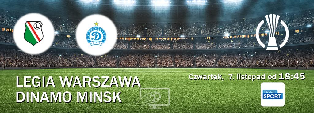 Gra między Legia Warszawa i Dinamo Minsk transmisja na żywo w Polsat Sport (czwartek,  7. listopad od  18:45).