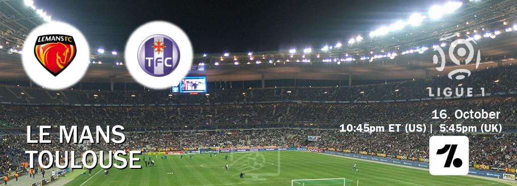You can watch game live between Le Mans and Toulouse on OneFootball.