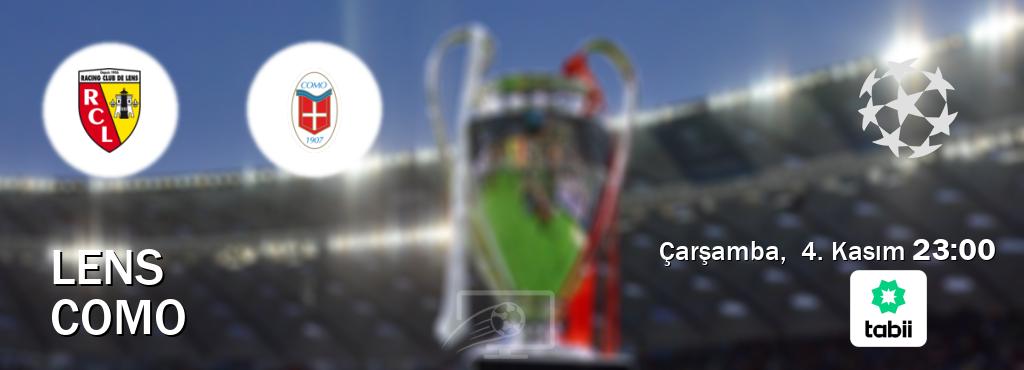 Karşılaşma Lens - Como Tabii'den canlı yayınlanacak (Çarşamba, 4. Kasım 23:00). Karşılaşma Lens - Como Tabii'den canlı yayınlanacak (Çarşamba, 4. Kasım 23:00).