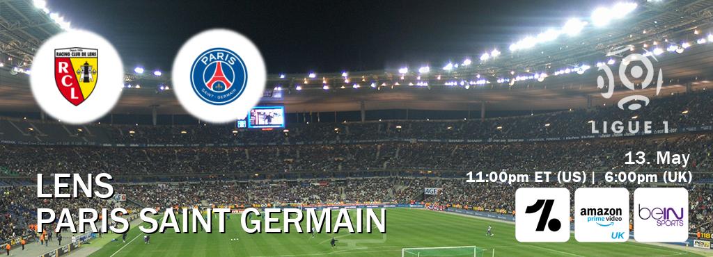 You can watch game live between Lens and Paris Saint Germain on OneFootball, Amazon Prime Video UK(UK), beIN SPORTS USA(US). You can watch game live between Lens and Paris Saint Germain on OneFootball, Amazon Prime Video UK(UK), beIN SPORTS USA(US).