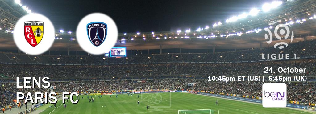 You can watch game live between Lens and Paris FC on beIN SPORTS USA(US).