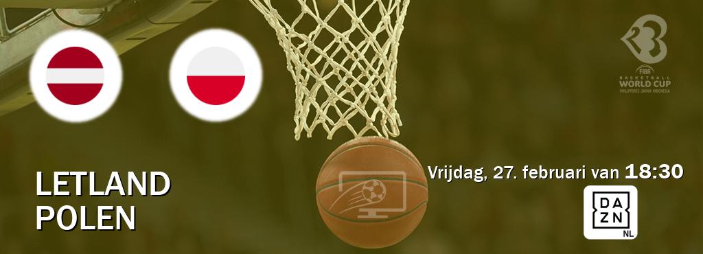 Wedstrijd tussen Letland en Polen live op tv bij DAZN (vrijdag, 27. februari van  18:30).