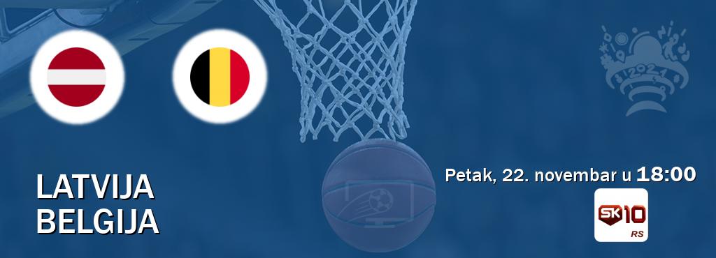 Izravni prijenos utakmice Latvija i Belgija pratite uživo na Sportklub 10 (petak, 22. novembar u  18:00).