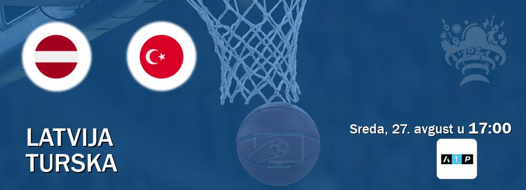 Izravni prijenos utakmice Latvija i Turska pratite uživo na Arena Premium 1 (sreda, 27. avgust u 17:00). Izravni prijenos utakmice Latvija i Turska pratite uživo na Arena Premium 1 (sreda, 27. avgust u 17:00).