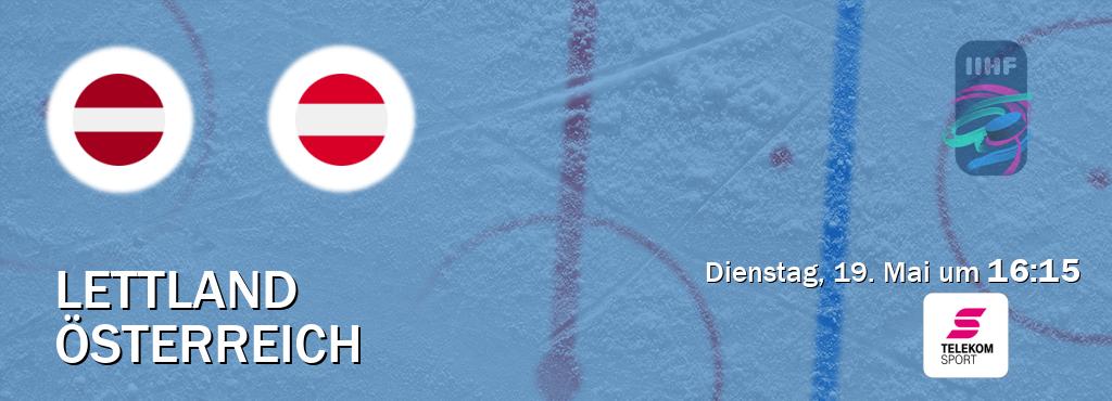 Das Spiel zwischen Lettland und Österreich wird am Dienstag, 19. Mai um  16:15, live vom Magenta Sport übertragen.