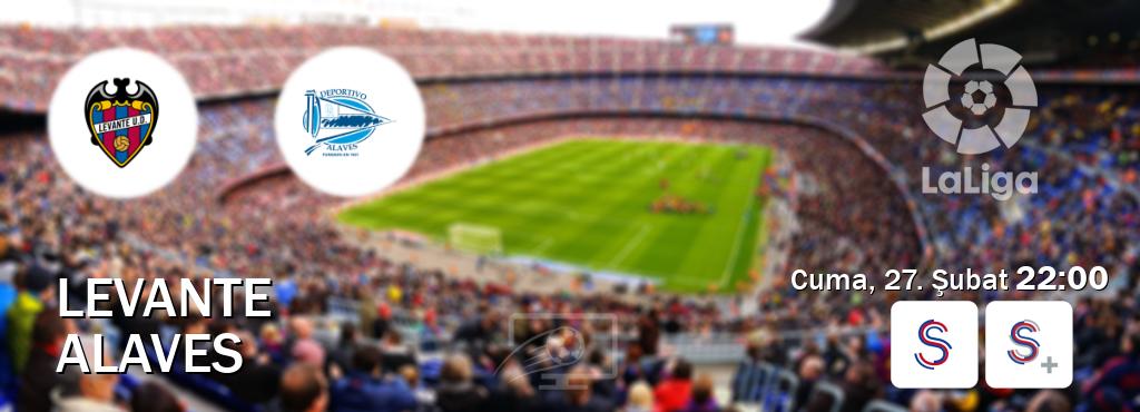 Karşılaşma Levante - Alaves S Sport ve S Sport +'den canlı yayınlanacak (Cuma, 27. Şubat 22:00). Karşılaşma Levante - Alaves S Sport ve S Sport +'den canlı yayınlanacak (Cuma, 27. Şubat 22:00).