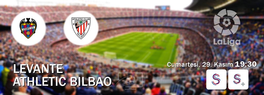Karşılaşma Levante - Athletic Bilbao S Sport ve S Sport +'den canlı yayınlanacak (Cumartesi, 29. Kasım 19:30). Karşılaşma Levante - Athletic Bilbao S Sport ve S Sport +'den canlı yayınlanacak (Cumartesi, 29. Kasım 19:30).