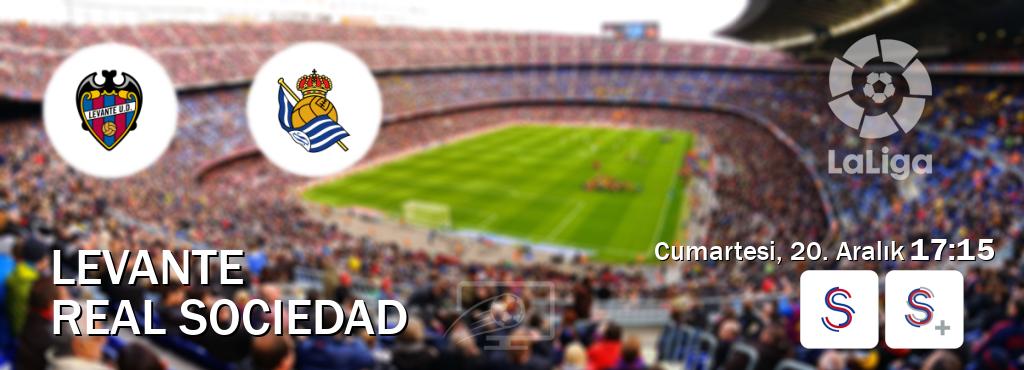 Karşılaşma Levante - Real Sociedad S Sport ve S Sport +'den canlı yayınlanacak (Cumartesi, 20. Aralık 17:15). Karşılaşma Levante - Real Sociedad S Sport ve S Sport +'den canlı yayınlanacak (Cumartesi, 20. Aralık 17:15).
