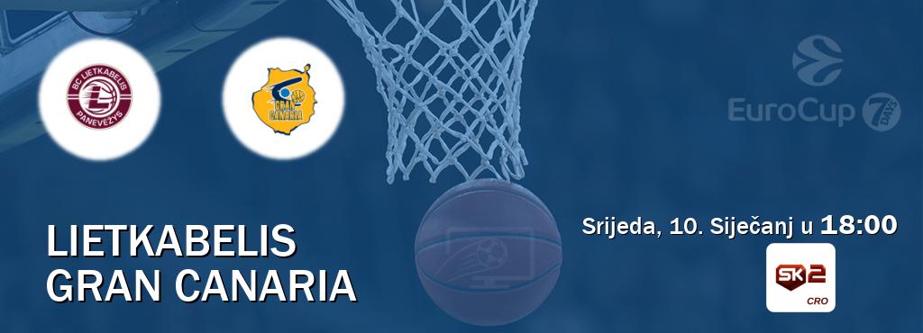 Izravni prijenos utakmice Lietkabelis i Gran Canaria pratite uživo na Sportklub 2 (Srijeda, 10. Siječanj u  18:00).