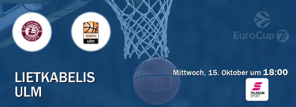 Das Spiel zwischen Lietkabelis und Ulm wird am Mittwoch, 15. Oktober um 18:00, live vom Magenta Sport übertragen. Das Spiel zwischen Lietkabelis und Ulm wird am Mittwoch, 15. Oktober um 18:00, live vom Magenta Sport übertragen.