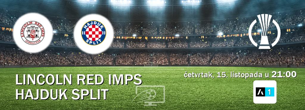 Izravni prijenos utakmice Lincoln Red Imps i Hajduk Split pratite uživo na Arena Sport 1 (četvrtak, 15. listopada u 21:00). Izravni prijenos utakmice Lincoln Red Imps i Hajduk Split pratite uživo na Arena Sport 1 (četvrtak, 15. listopada u 21:00).