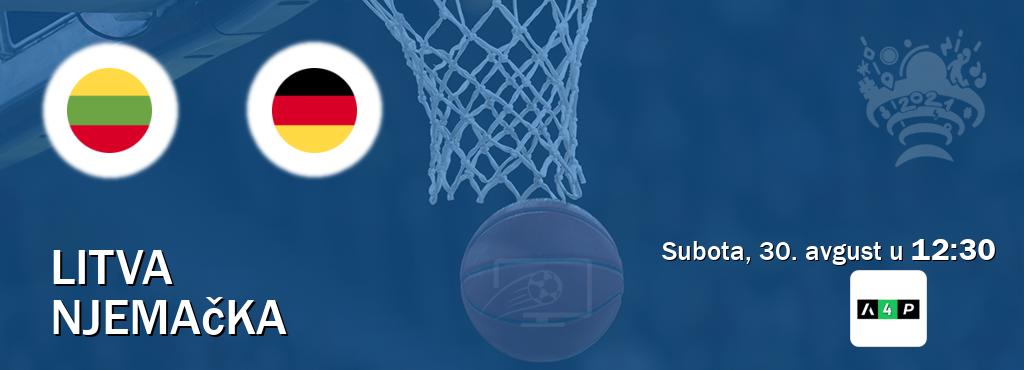 Izravni prijenos utakmice Litva i Njemačka pratite uživo na Arena Premium 4 (subota, 30. avgust u 12:30). Izravni prijenos utakmice Litva i Njemačka pratite uživo na Arena Premium 4 (subota, 30. avgust u 12:30).