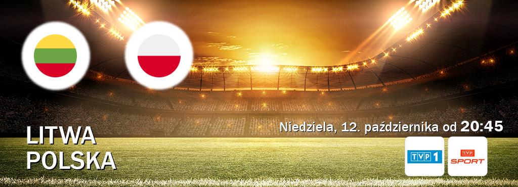 Gra między Litwa i Polska transmisja na żywo w TVP 1 i TVP Sport (niedziela, 12. października od  20:45).