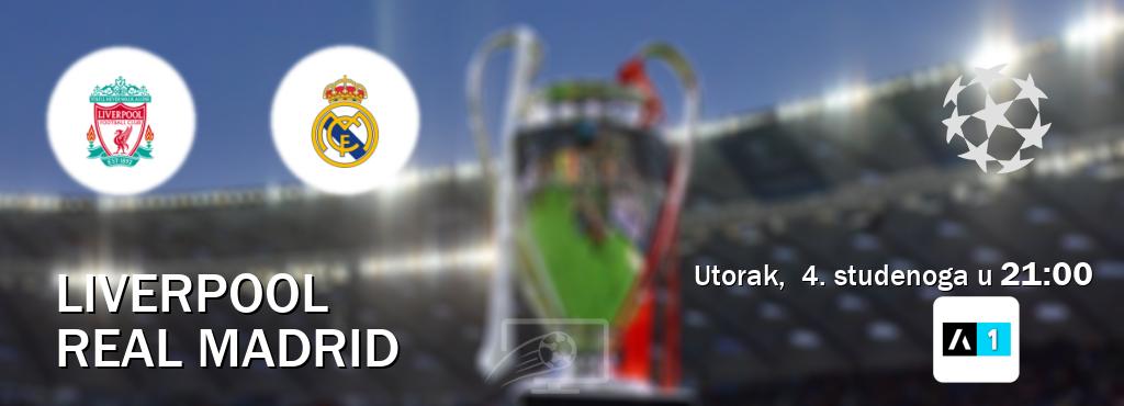 Izravni prijenos utakmice Liverpool i Real Madrid pratite uživo na Arena Sport 1 (utorak, 4. studenoga u 21:00). Izravni prijenos utakmice Liverpool i Real Madrid pratite uživo na Arena Sport 1 (utorak, 4. studenoga u 21:00).