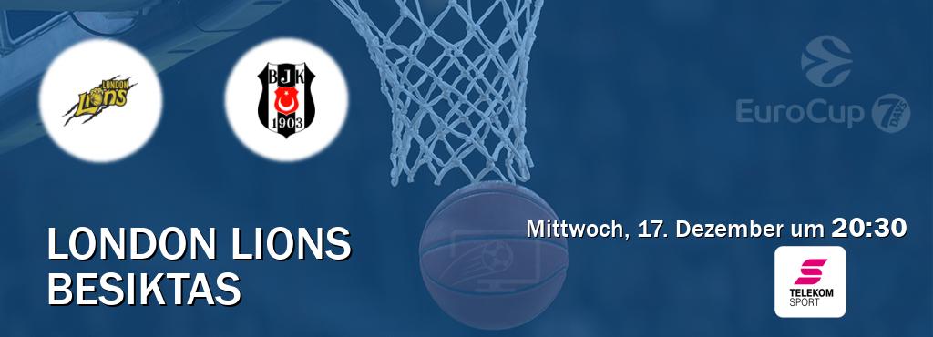 Das Spiel zwischen London Lions und Besiktas wird am Mittwoch, 17. Dezember um 20:30, live vom Magenta Sport übertragen. Das Spiel zwischen London Lions und Besiktas wird am Mittwoch, 17. Dezember um 20:30, live vom Magenta Sport übertragen.
