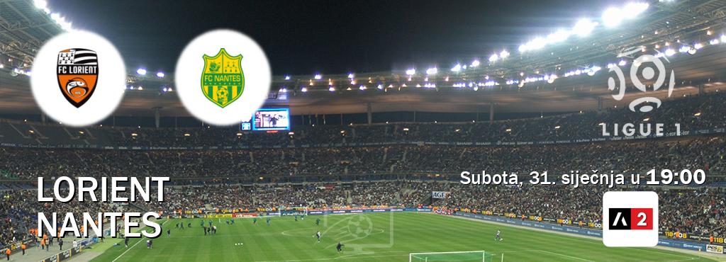Izravni prijenos utakmice Lorient i Nantes pratite uživo na Arena Sport 2 (subota, 31. siječnja u  19:00).