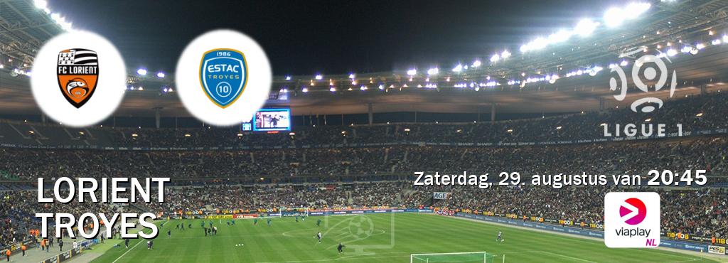Wedstrijd tussen Lorient en Troyes live op tv bij Viaplay Nederland (zaterdag, 29. augustus van  20:45).