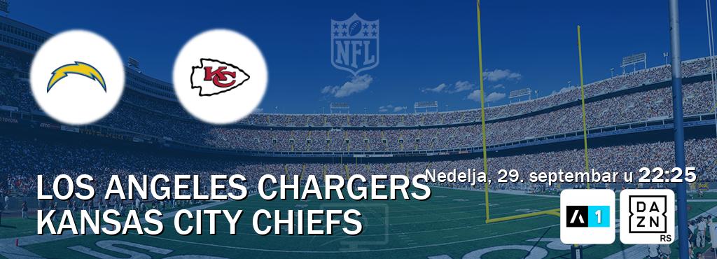 Izravni prijenos utakmice Los Angeles Chargers i Kansas City Chiefs pratite uživo na Arena Sport 1 i DAZN (nedelja, 29. septembar u  22:25).