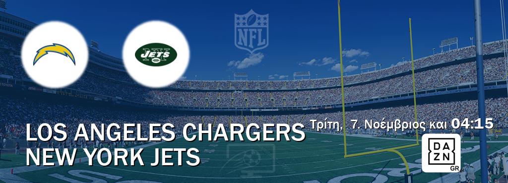Παρακολουθήστ ζωντανά Los Angeles Chargers - New York Jets από το DAZN (04:15).