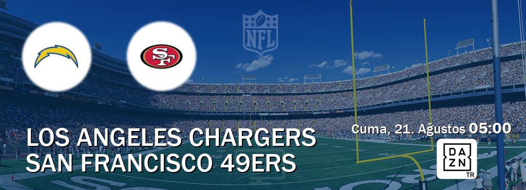 Karşılaşma Los Angeles Chargers - San Francisco 49ers DAZN'den canlı yayınlanacak (Cuma, 21. Ağustos  05:00).