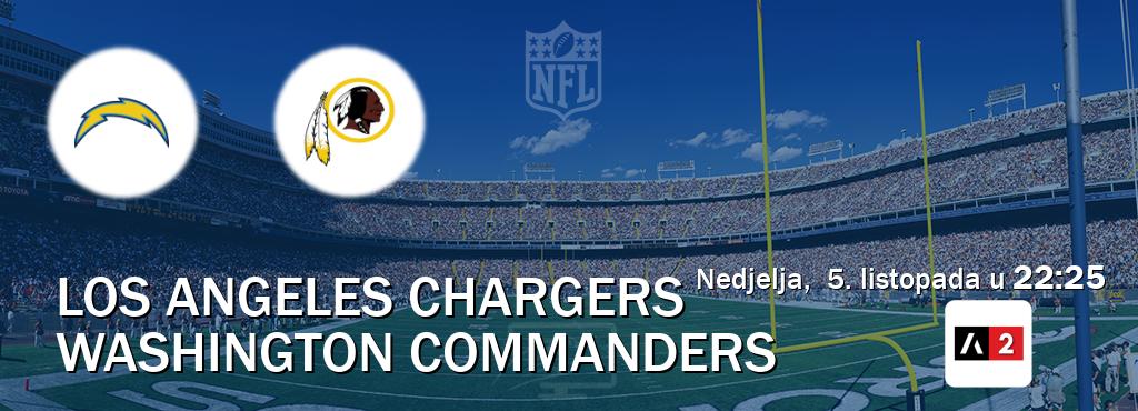 Izravni prijenos utakmice Los Angeles Chargers i Washington Commanders pratite uživo na Arena Sport 2 (nedjelja, 5. listopada u 22:25). Izravni prijenos utakmice Los Angeles Chargers i Washington Commanders pratite uživo na Arena Sport 2 (nedjelja, 5. listopada u 22:25).
