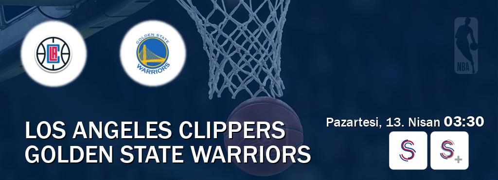 Karşılaşma Los Angeles Clippers - Golden State Warriors S Sport ve S Sport +'den canlı yayınlanacak (Pazartesi, 13. Nisan  03:30).