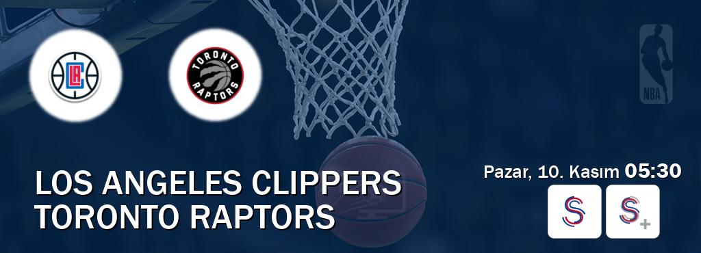 Karşılaşma Los Angeles Clippers - Toronto Raptors S Sport ve S Sport +'den canlı yayınlanacak (Pazar, 10. Kasım  05:30).