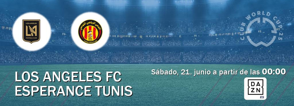 El partido entre Los Angeles FC y Esperance Tunis será retransmitido por DAZN España (sábado, 21. junio a partir de las  00:00).