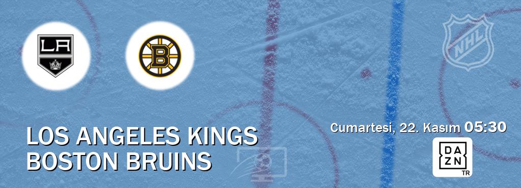 Karşılaşma Los Angeles Kings - Boston Bruins DAZN'den canlı yayınlanacak (Cumartesi, 22. Kasım 05:30). Karşılaşma Los Angeles Kings - Boston Bruins DAZN'den canlı yayınlanacak (Cumartesi, 22. Kasım 05:30).