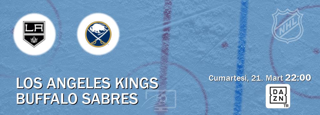 Karşılaşma Los Angeles Kings - Buffalo Sabres DAZN'den canlı yayınlanacak (Cumartesi, 21. Mart  22:00).