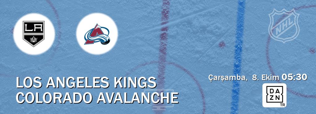 Karşılaşma Los Angeles Kings - Colorado Avalanche DAZN'den canlı yayınlanacak (Çarşamba,  8. Ekim  05:30).