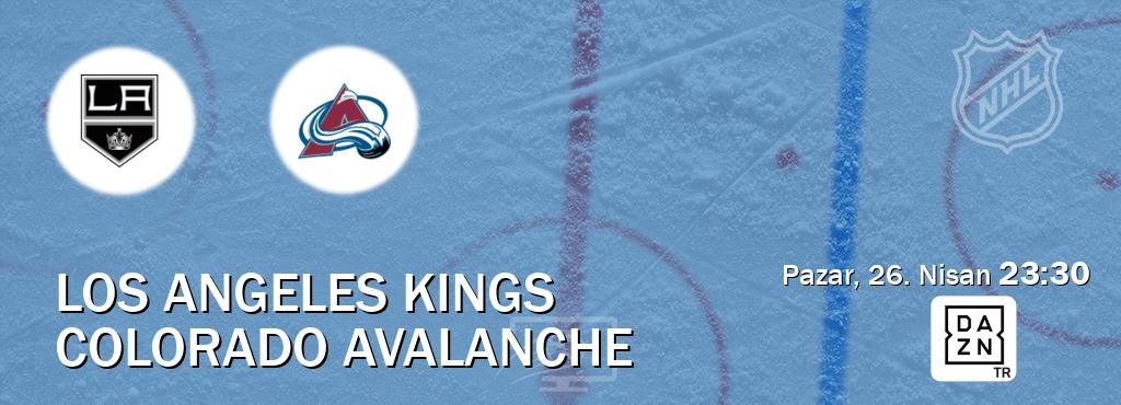 Karşılaşma Los Angeles Kings - Colorado Avalanche DAZN'den canlı yayınlanacak (Pazar, 26. Nisan  23:30).