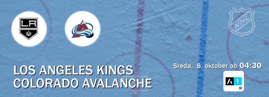 Los Angeles Kings in Colorado Avalanche v živo na Arena Sport 1. Prenos tekme bo v sreda,  8. oktober ob  04:30