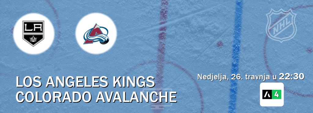 Izravni prijenos utakmice Los Angeles Kings i Colorado Avalanche pratite uživo na Arena Sport 4 (nedjelja, 26. travnja u  22:30).