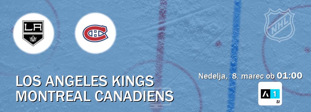 Dvoboj Los Angeles Kings in Montreal Canadiens s prenosom tekme v živo na Arena Sport 1.