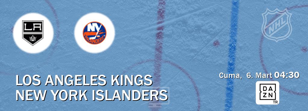 Karşılaşma Los Angeles Kings - New York Islanders DAZN'den canlı yayınlanacak (Cuma, 6. Mart 04:30). Karşılaşma Los Angeles Kings - New York Islanders DAZN'den canlı yayınlanacak (Cuma, 6. Mart 04:30).