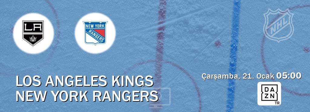 Karşılaşma Los Angeles Kings - New York Rangers DAZN'den canlı yayınlanacak (Çarşamba, 21. Ocak  05:00).