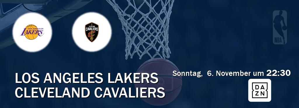 Das Spiel zwischen Los Angeles Lakers und Cleveland Cavaliers wird am Sonntag,  6. November um  22:30, live vom DAZN übertragen.