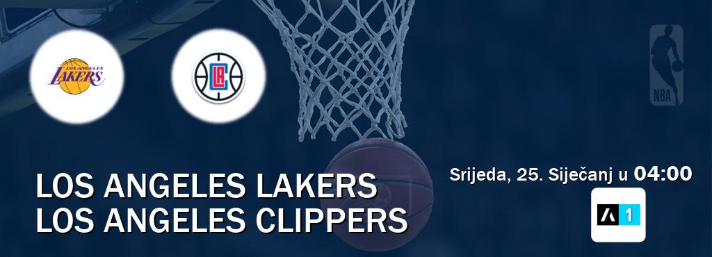 Izravni prijenos utakmice Los Angeles Lakers i Los Angeles Clippers pratite uživo na Arena Sport 1 (Srijeda, 25. Siječanj u  04:00).