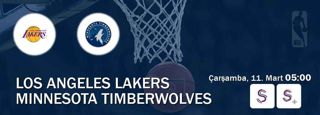Karşılaşma Los Angeles Lakers - Minnesota Timberwolves S Sport ve S Sport +'den canlı yayınlanacak (Çarşamba, 11. Mart  05:00).