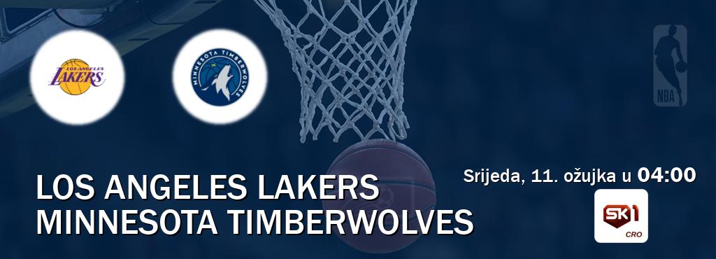 Izravni prijenos utakmice Los Angeles Lakers i Minnesota Timberwolves pratite uživo na Sportklub 1 (srijeda, 11. ožujka u  04:00).