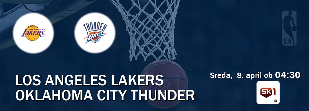 Prenos tekme med Los Angeles Lakers in Oklahoma City Thunder v živo na Sportklub 1 (sreda, 8. april ob 04:30 uri). Prenos tekme med Los Angeles Lakers in Oklahoma City Thunder v živo na Sportklub 1 (sreda, 8. april ob 04:30 uri).