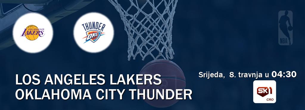 Izravni prijenos utakmice Los Angeles Lakers i Oklahoma City Thunder pratite uživo na Sportklub 1 (srijeda,  8. travnja u  04:30).