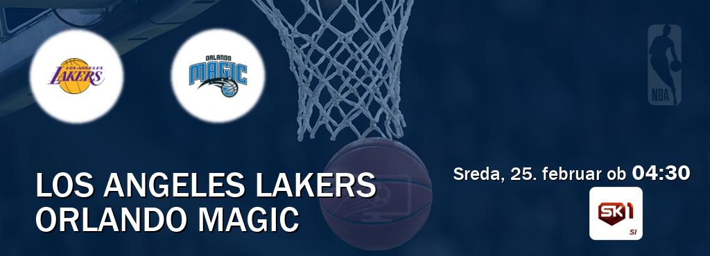 Los Angeles Lakers in Orlando Magic v živo na Sportklub 1. Prenos tekme bo v sreda, 25. februar ob  04:30