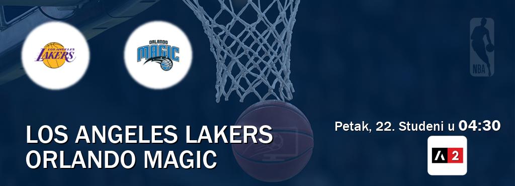 Izravni prijenos utakmice Los Angeles Lakers i Orlando Magic pratite uživo na Arena Sport 2 (Petak, 22. Studeni u  04:30).