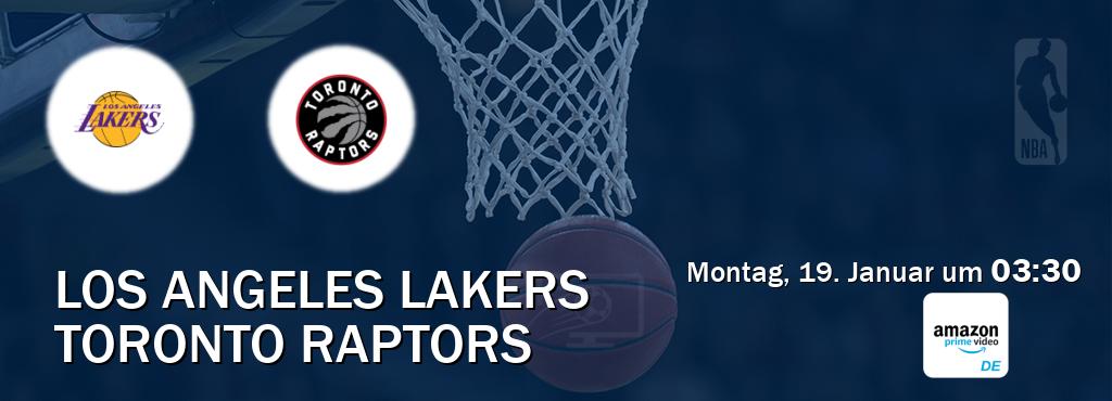 Das Spiel zwischen Los Angeles Lakers und Toronto Raptors wird am Montag, 19. Januar um  03:30, live vom Amazon Prime DE übertragen.