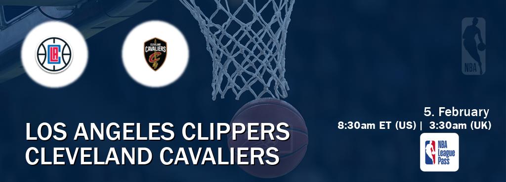 You can watch game live between Los Angeles Clippers and Cleveland Cavaliers on NBA League Pass.